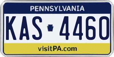 PA license plate KAS4460