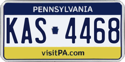 PA license plate KAS4468