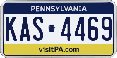 PA license plate KAS4469