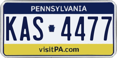 PA license plate KAS4477