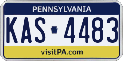 PA license plate KAS4483
