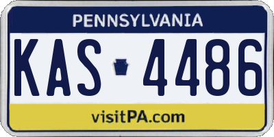 PA license plate KAS4486