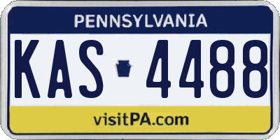 PA license plate KAS4488