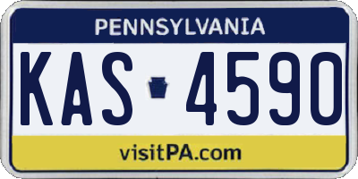 PA license plate KAS4590