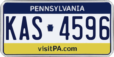PA license plate KAS4596