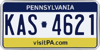 PA license plate KAS4621