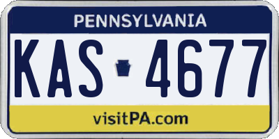 PA license plate KAS4677