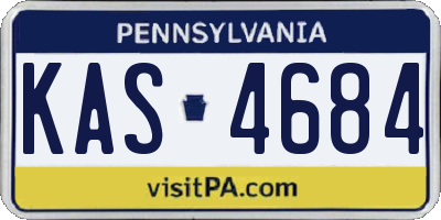 PA license plate KAS4684