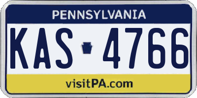 PA license plate KAS4766