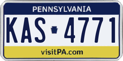 PA license plate KAS4771