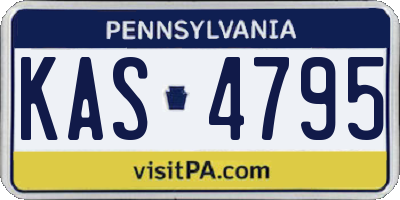 PA license plate KAS4795