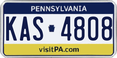 PA license plate KAS4808