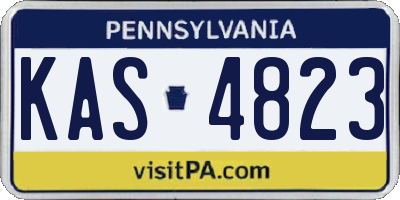 PA license plate KAS4823