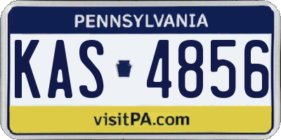 PA license plate KAS4856