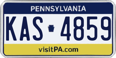 PA license plate KAS4859