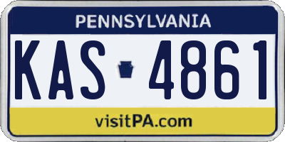 PA license plate KAS4861