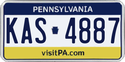 PA license plate KAS4887