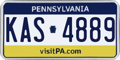 PA license plate KAS4889
