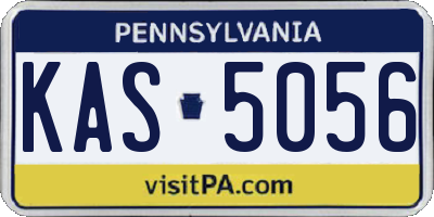 PA license plate KAS5056