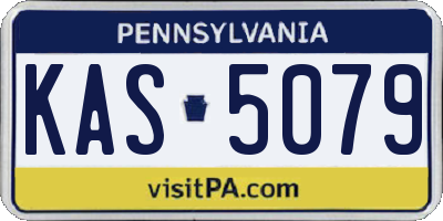 PA license plate KAS5079
