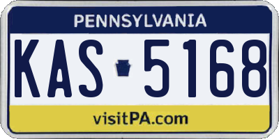 PA license plate KAS5168