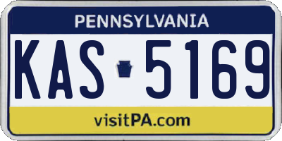PA license plate KAS5169