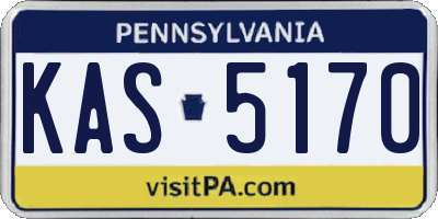 PA license plate KAS5170