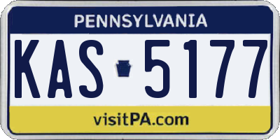 PA license plate KAS5177