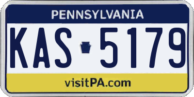 PA license plate KAS5179