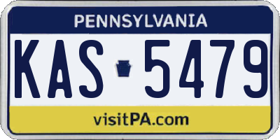PA license plate KAS5479