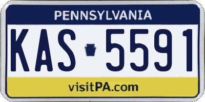 PA license plate KAS5591