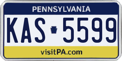 PA license plate KAS5599