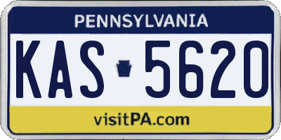 PA license plate KAS5620