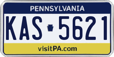 PA license plate KAS5621