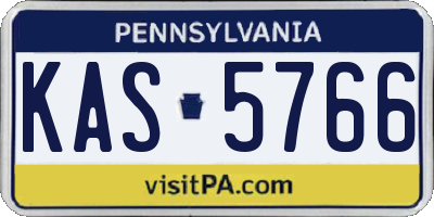 PA license plate KAS5766