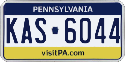 PA license plate KAS6044