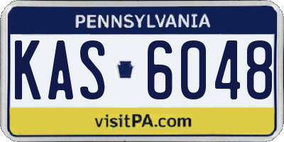 PA license plate KAS6048