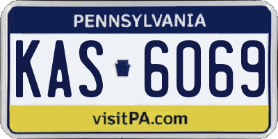 PA license plate KAS6069
