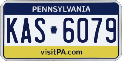 PA license plate KAS6079
