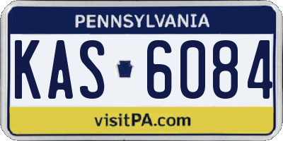 PA license plate KAS6084