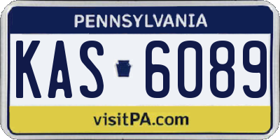 PA license plate KAS6089
