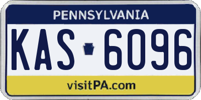 PA license plate KAS6096