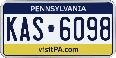 PA license plate KAS6098