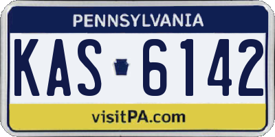 PA license plate KAS6142