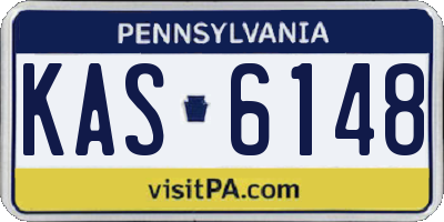 PA license plate KAS6148