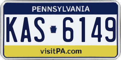 PA license plate KAS6149