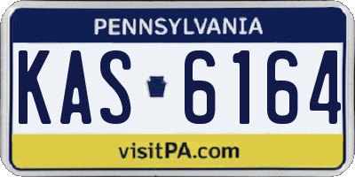 PA license plate KAS6164