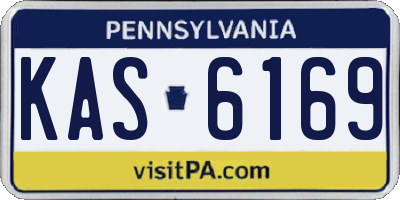 PA license plate KAS6169