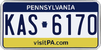 PA license plate KAS6170