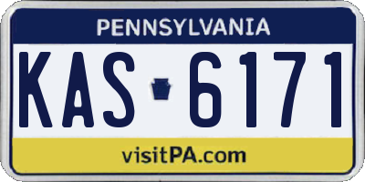 PA license plate KAS6171